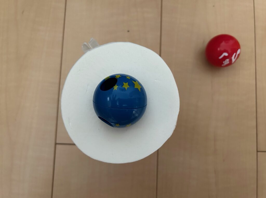 ピタゴラスの玉（ボール）の大きさ比較